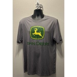 John Deere Tractors Hanes Cool-Dri Tshirt Graphic Back Size‎ Large